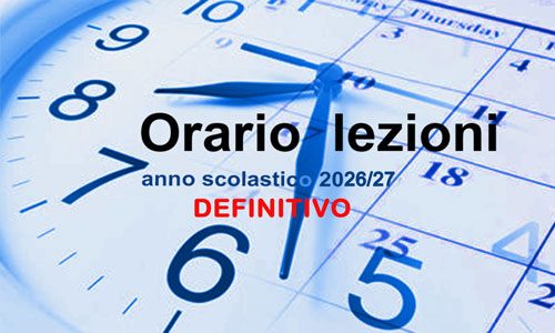 Orario definitivo docenti e classi